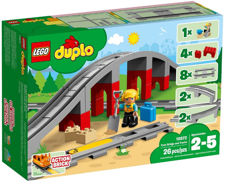 10872 Train Bridge and Tracks - New, Sealed, Retired LEGO Duplo Set