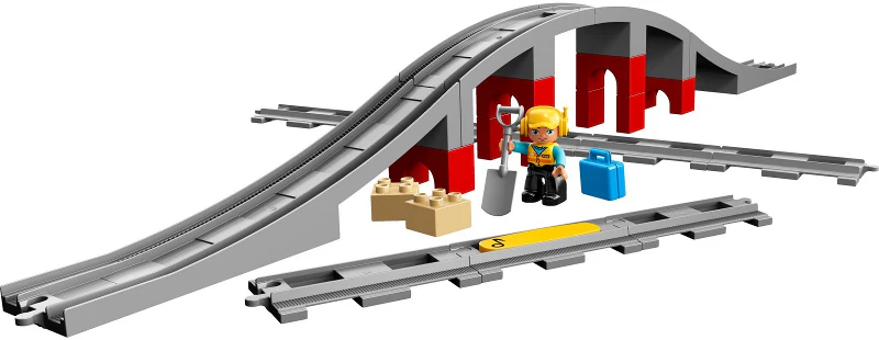 10872 Train Bridge and Tracks - New, Sealed, Retired LEGO Duplo Set - Image 2