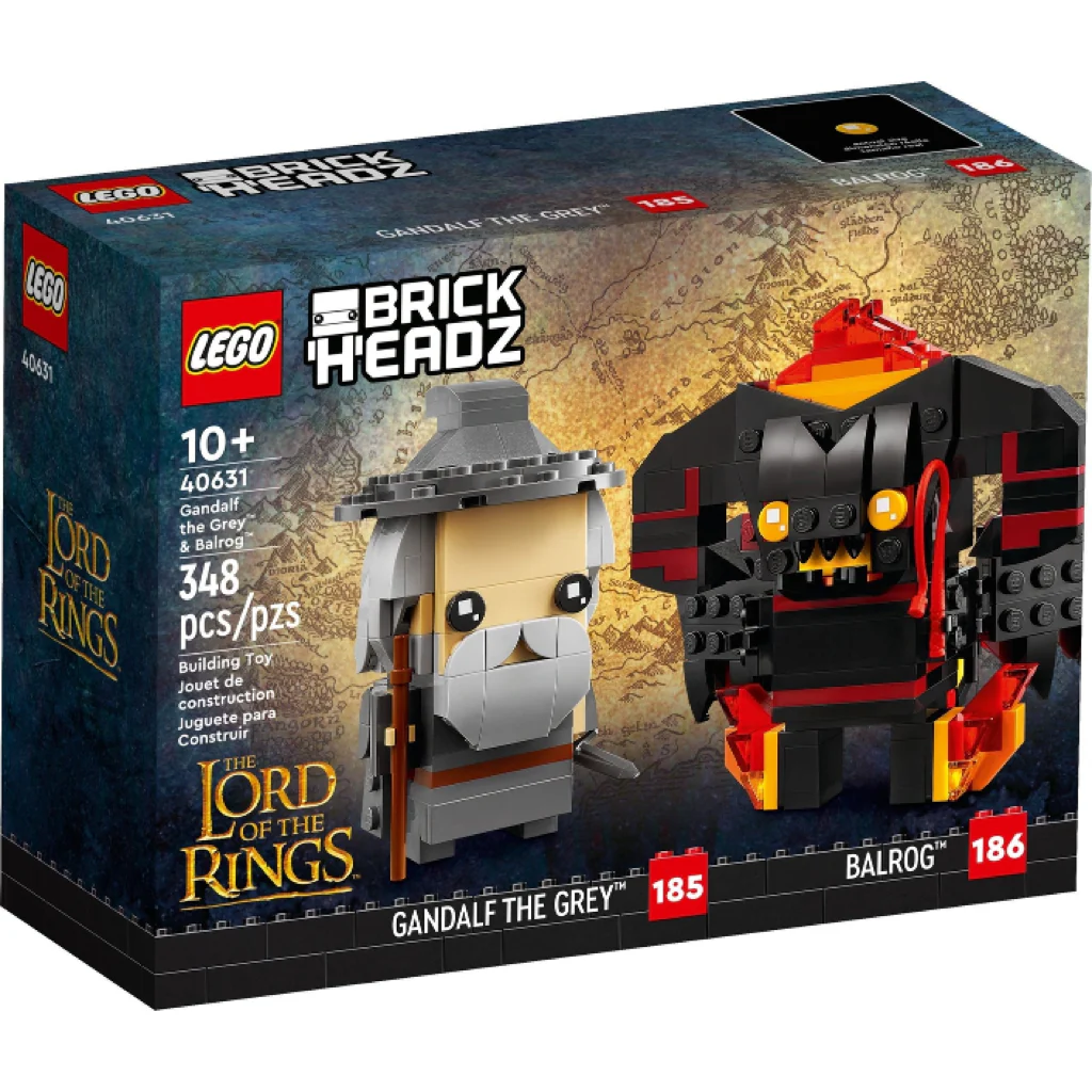 40631 Gandalf the Grey™ & Balrog™ - New, Sealed, Retired LEGO Brickheadz Set