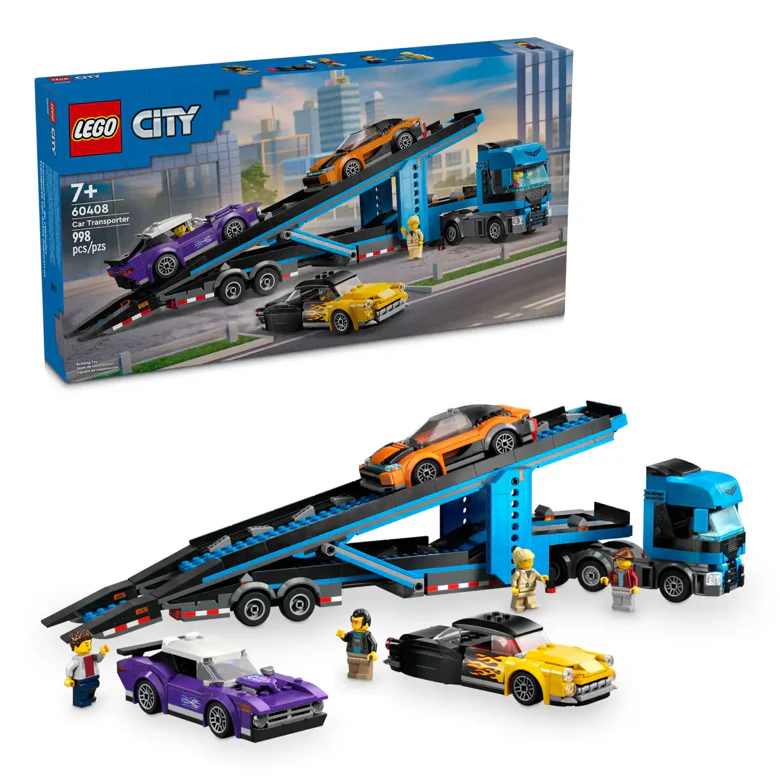 Car Transporter Truck with Sports Cars 60408 - New LEGO City Set