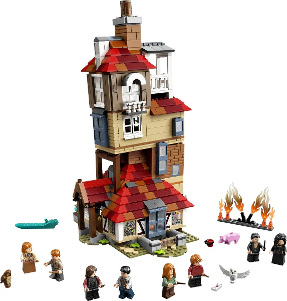75980 Attack on the Burrow - Certified Used, 100% Complete LEGO Harry Potter Set