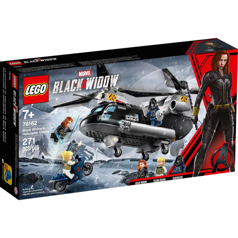 76162 Black Widow's Helicopter Chase