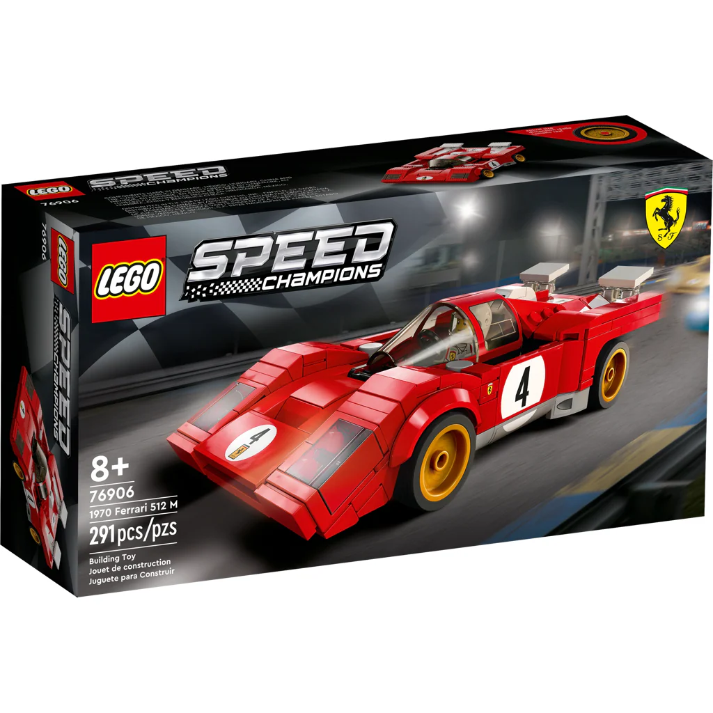 76906 1970 Ferrari 512 M - New, Sealed, Retired LEGO Speed Champions Set
