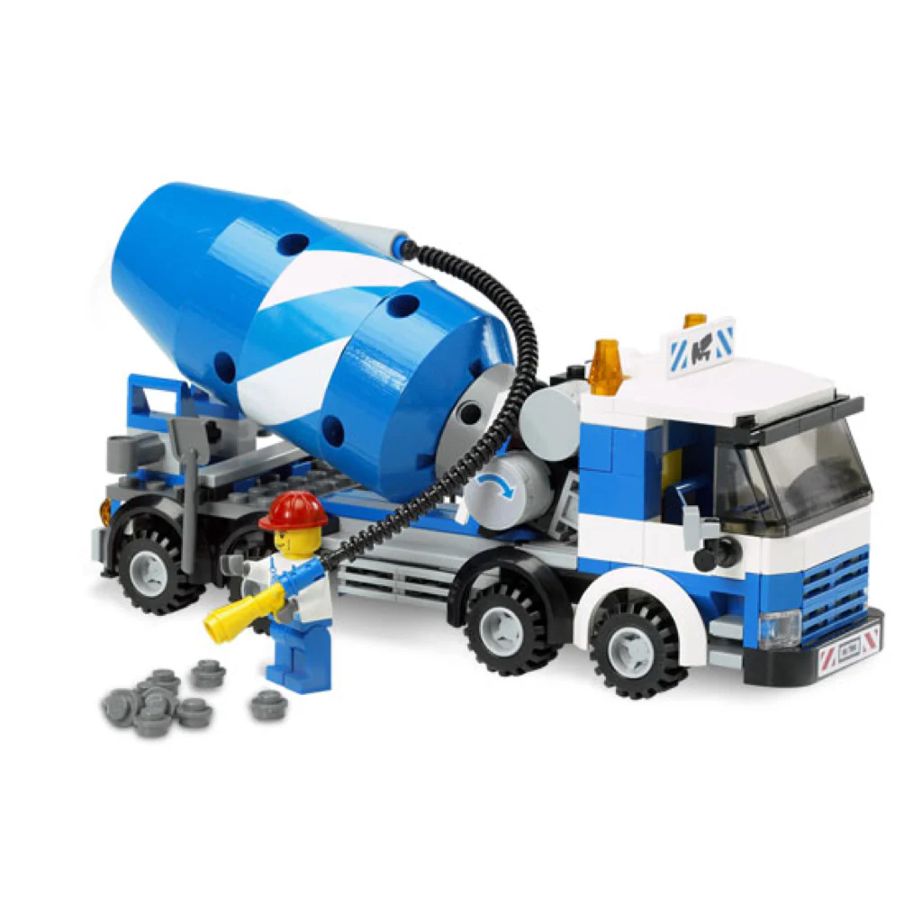 Cement Mixer 7990 - Certified Used, 100% Complete LEGO City Set