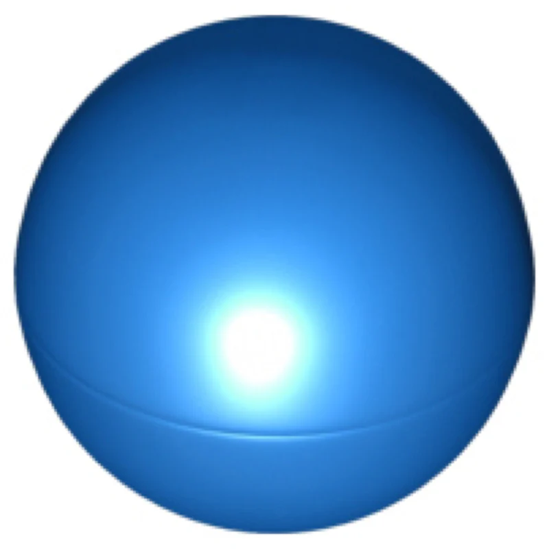 Blue Ball, Hard Plastic 52mm D.