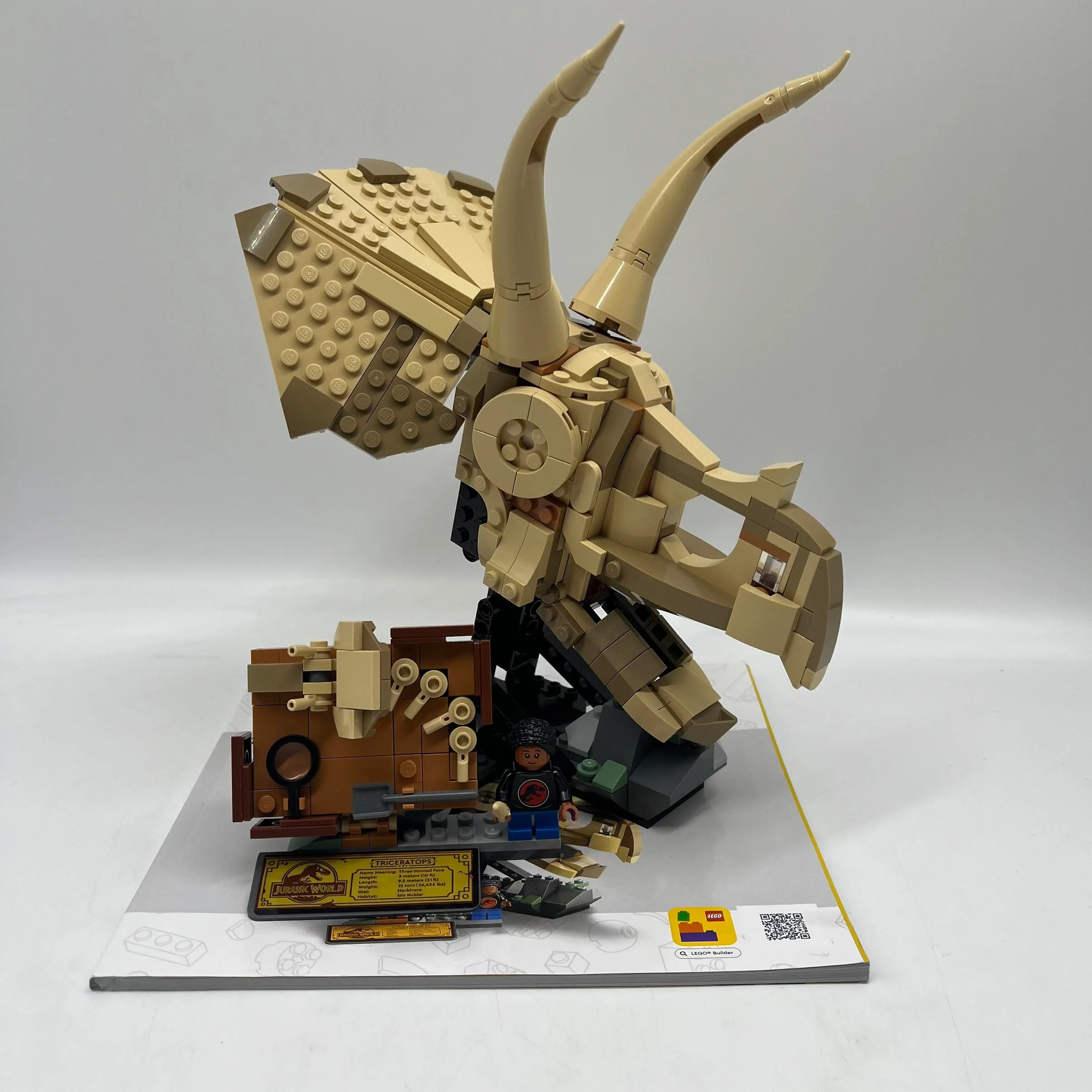 Dinosaur Fossils: Triceratops Skull - Used LEGO Jurassic World Set