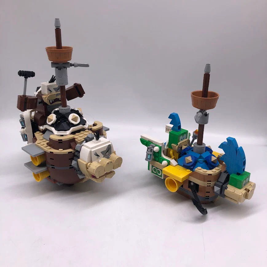 Larry's and Morton's Airships - Expansion Set 71427 - Used LEGO Super Mario Set