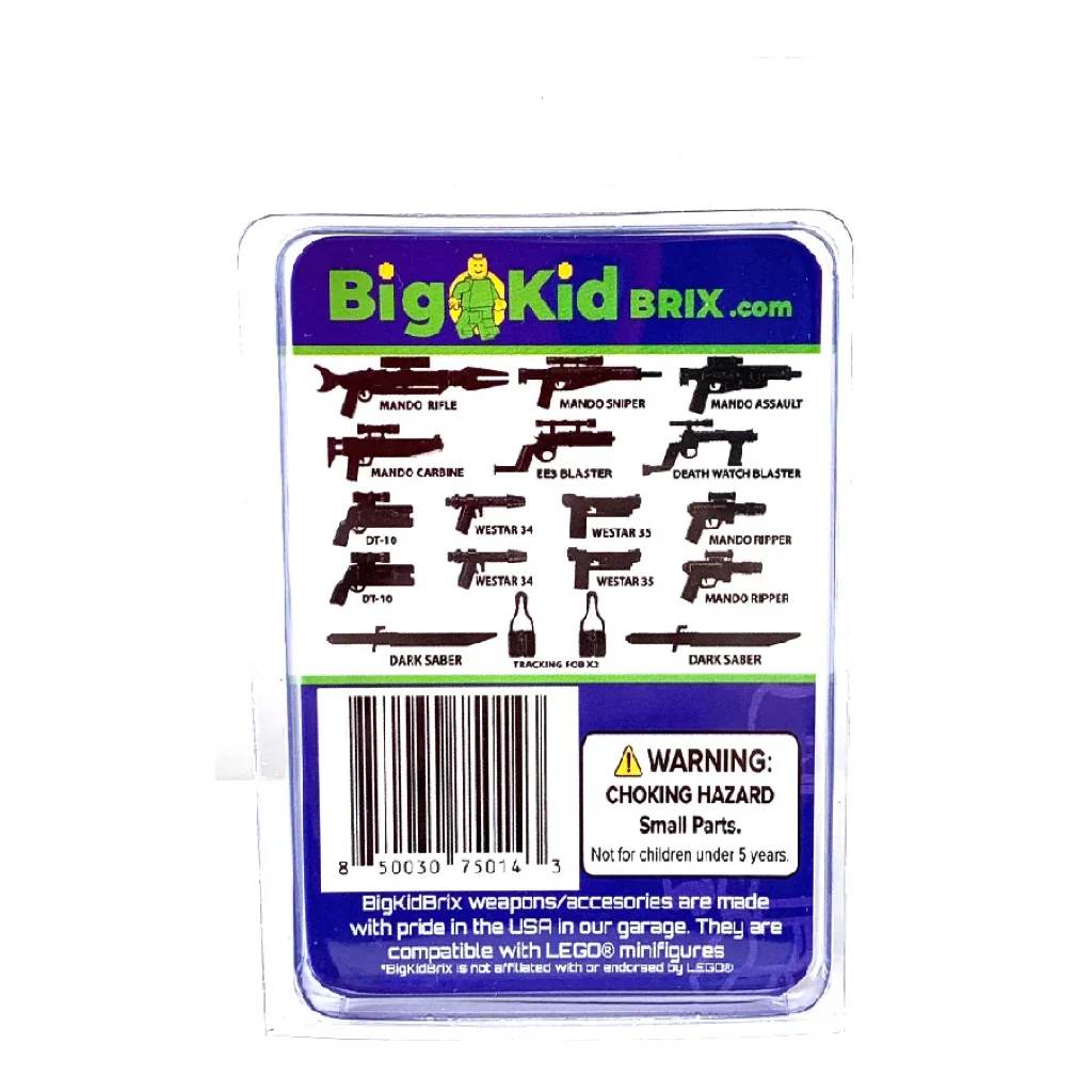 Mando Hunter Weapons Pack - Black - LEGO®-Compatible Accessories - Image 2