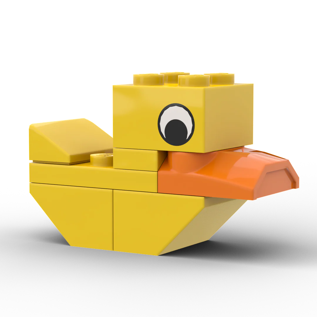 Valentine's Day Duck - Mini Custom LEGO® Kit - Image 2